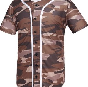 BJ80 Series Mens Baseball Jersey Button Down Shirts Short Sleeve Hipster Hip Hop
